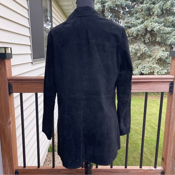 VTG Western Whip Stitch Leather Genuine Suede Coat Womens Size S Sonoma Jeans Co - Picture 14 of 15